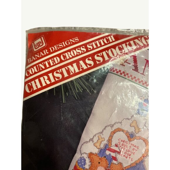 Counted Cross Stitch Christmas Stocking Craft Kit by Banar Designs - Picture 9 of 9